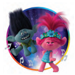 Edible Printed Cake Toppers - Licensed - Trolls