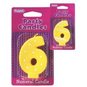 Numeral Candles Spots & Stripes